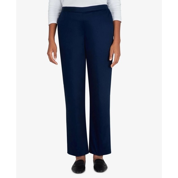 Alfred Dunner Petite High Impact Sateen Average Length Pants, Size 10P​​​​​​​​​​ - Picture 1 of 1